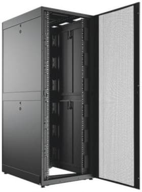 Шкаф серверный C3 Solutions (C3.RF4202) напольный 42U 600x1200мм пер.дв.перфор. 2 бок.пан. задн.дв.перфор.2-хст. 1500кг черный 1200мм 150кг 1982мм сталь - фото 2