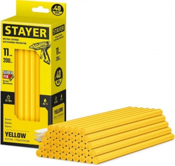 Клеевые стержни для клеевого пистолета Stayer 2-06821-Y-S40 - фото 2