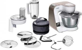 Кухонная машина Bosch Mum5 MUM5X планетар.вращ. 1000Вт белый/бежевый - фото 2