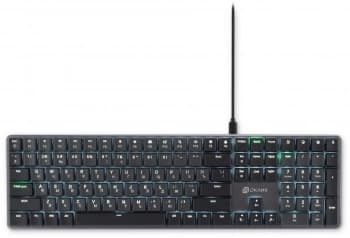 Клавиатура Оклик K953X механическая черный/серый USB Multimedia LED (1901086) кабель 1.5м - фото 5