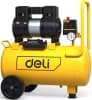 Компрессор поршневой Deli DL-WKY25-E1 безмасляный 80л/мин 25л 1200Вт желтый/черный - фото 3