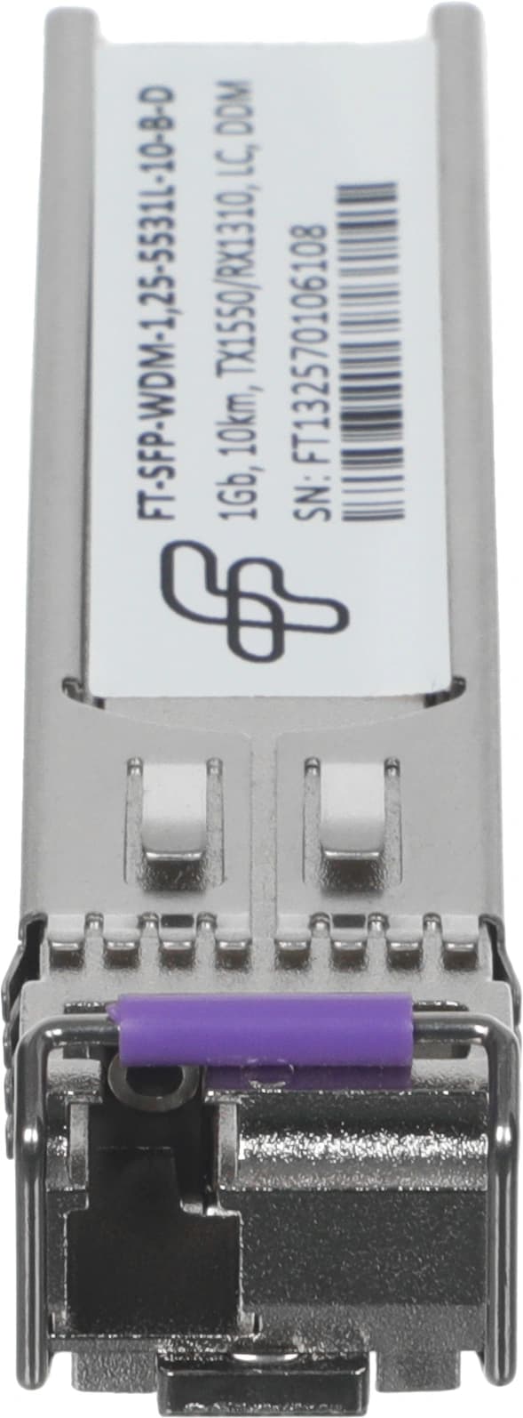 Трансивер Future Technologies FT-SFP-WDM-1,25-5531L-10-B-D оптич. SFP WDM SM 1.25Гбит/с Tx:1550нм Rx:1310нм до 10км - фото 4
