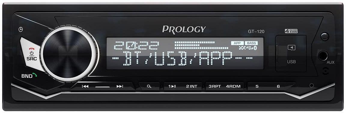 Автомагнитола Prology GT-120 1DIN 4x55Вт v4.2 (PRGT120)