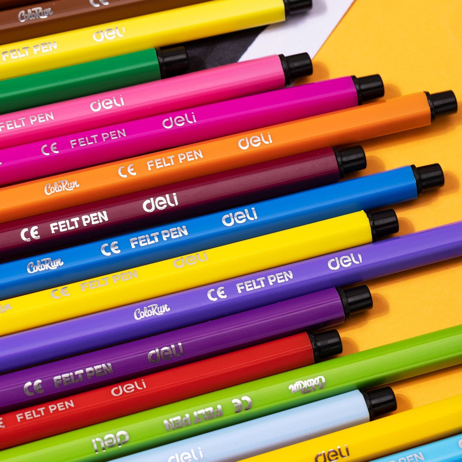 Фломастеры Deli EC156-12 ColoRun 12цв. пластиковая туба - фото 3