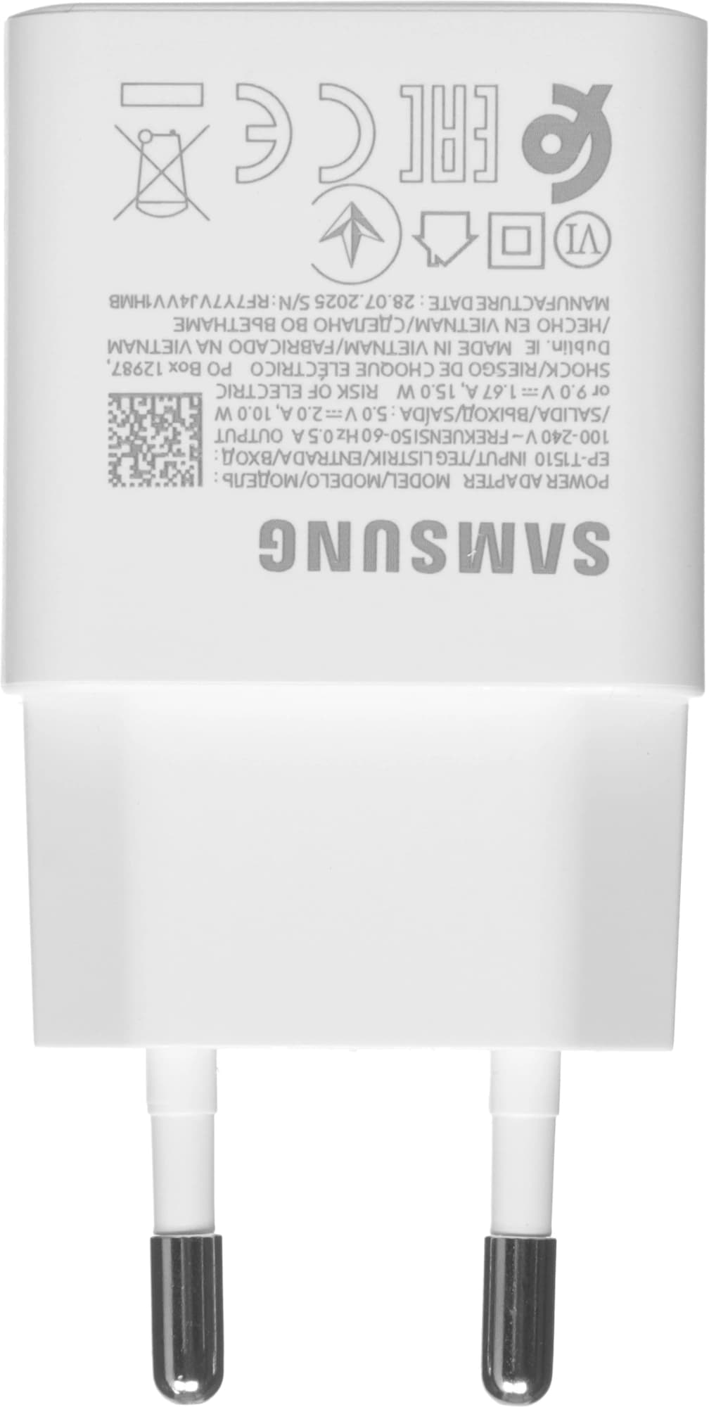 Сетевое зар./устр. Samsung EP-T1510N 15W 2A+1.67A (PD) USB Type-C Samsung белый (EP-T1510NWEGEU) - фото 5