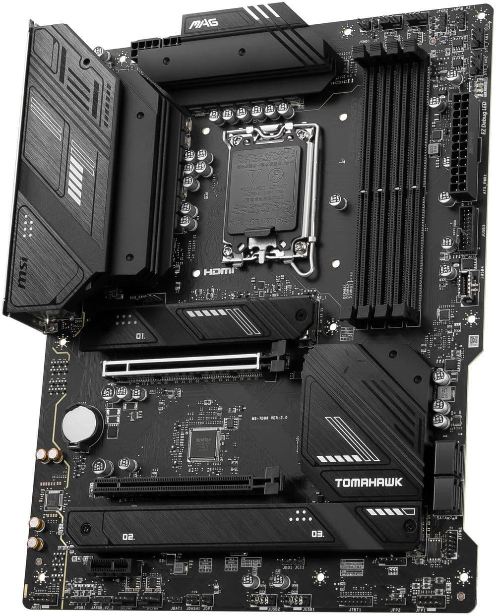 Материнская плата MSI MAG B760 TOMAHAWK WIFI Soc-1700 Intel B760 4xDDR5 ATX AC`97 8ch(7.1) 2.5Gg+VGA+HDMI+DP - фото 5
