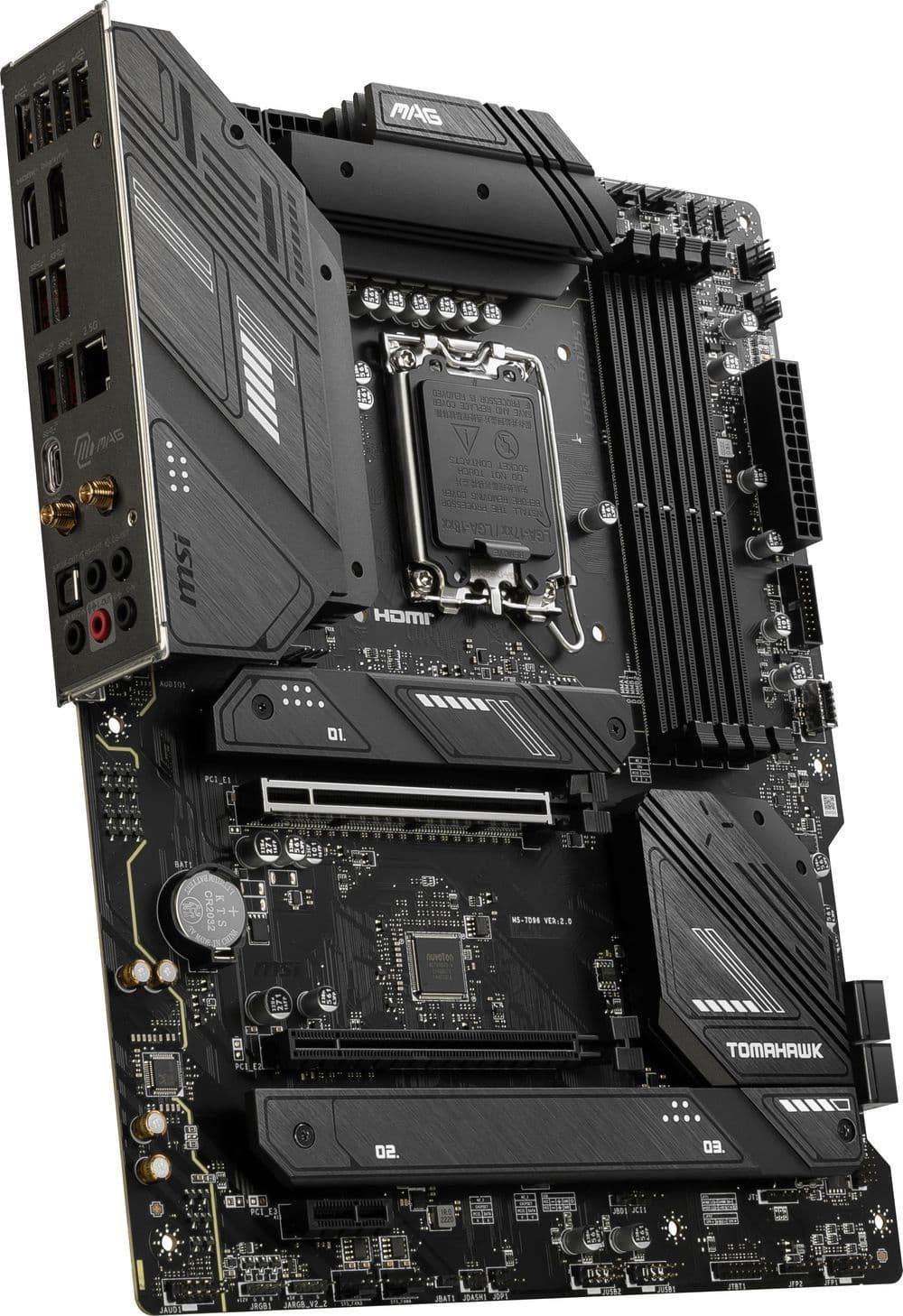 Материнская плата MSI MAG B760 TOMAHAWK WIFI Soc-1700 Intel B760 4xDDR5 ATX AC`97 8ch(7.1) 2.5Gg+VGA+HDMI+DP - фото 4