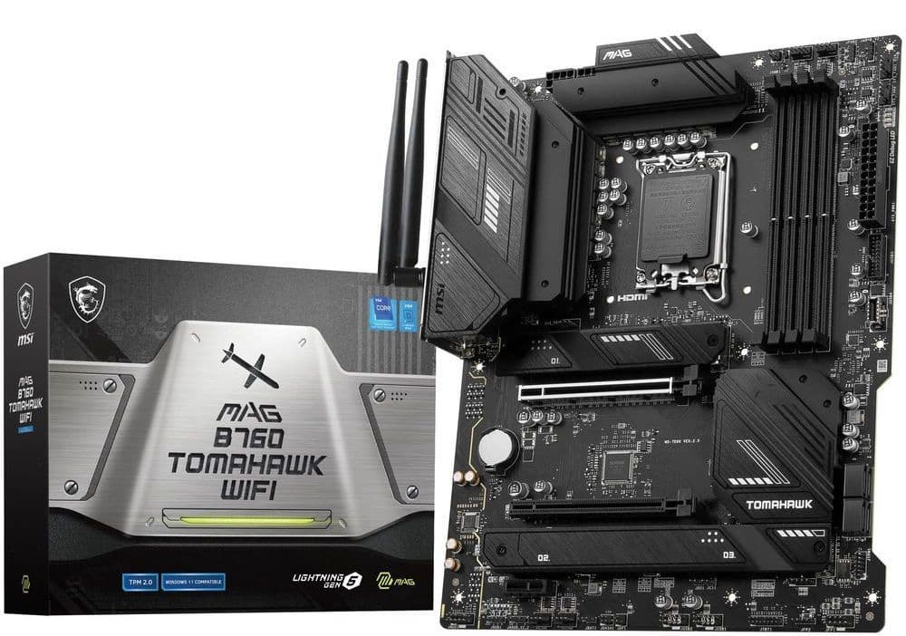 Материнская плата MSI MAG B760 TOMAHAWK WIFI Soc-1700 Intel B760 4xDDR5 ATX AC`97 8ch(7.1) 2.5Gg+VGA+HDMI+DP - фото 3