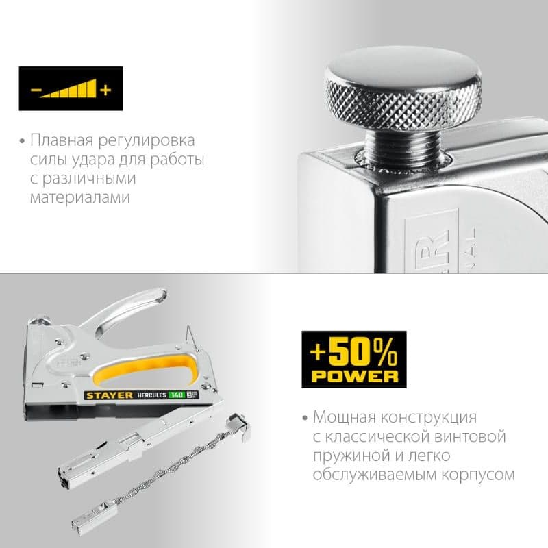 Степлер ручной Stayer HERCULES-140 скобы тип 140 (6-16 мм) гвозди тип 300 / 500 - фото 4