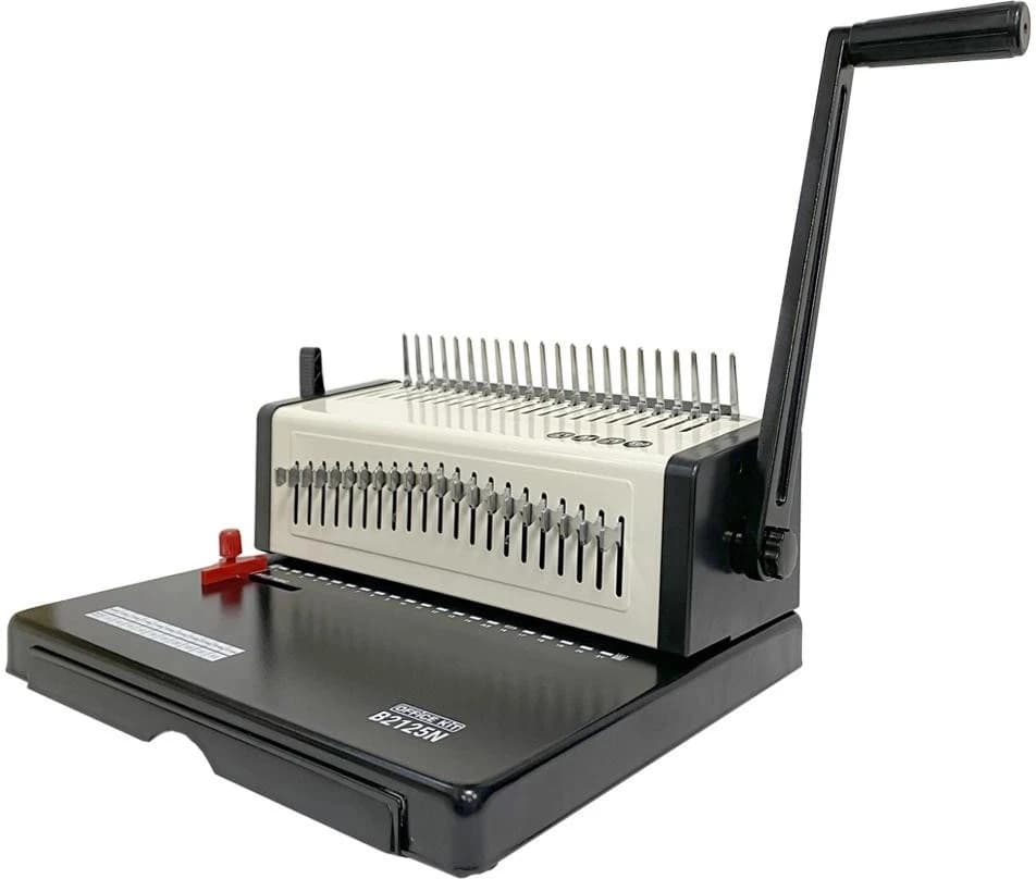 Переплетчик Office Kit B2125N A4/перф.23л.сшив/макс.500л./пластик.пруж. (4.5-51мм) - фото 4