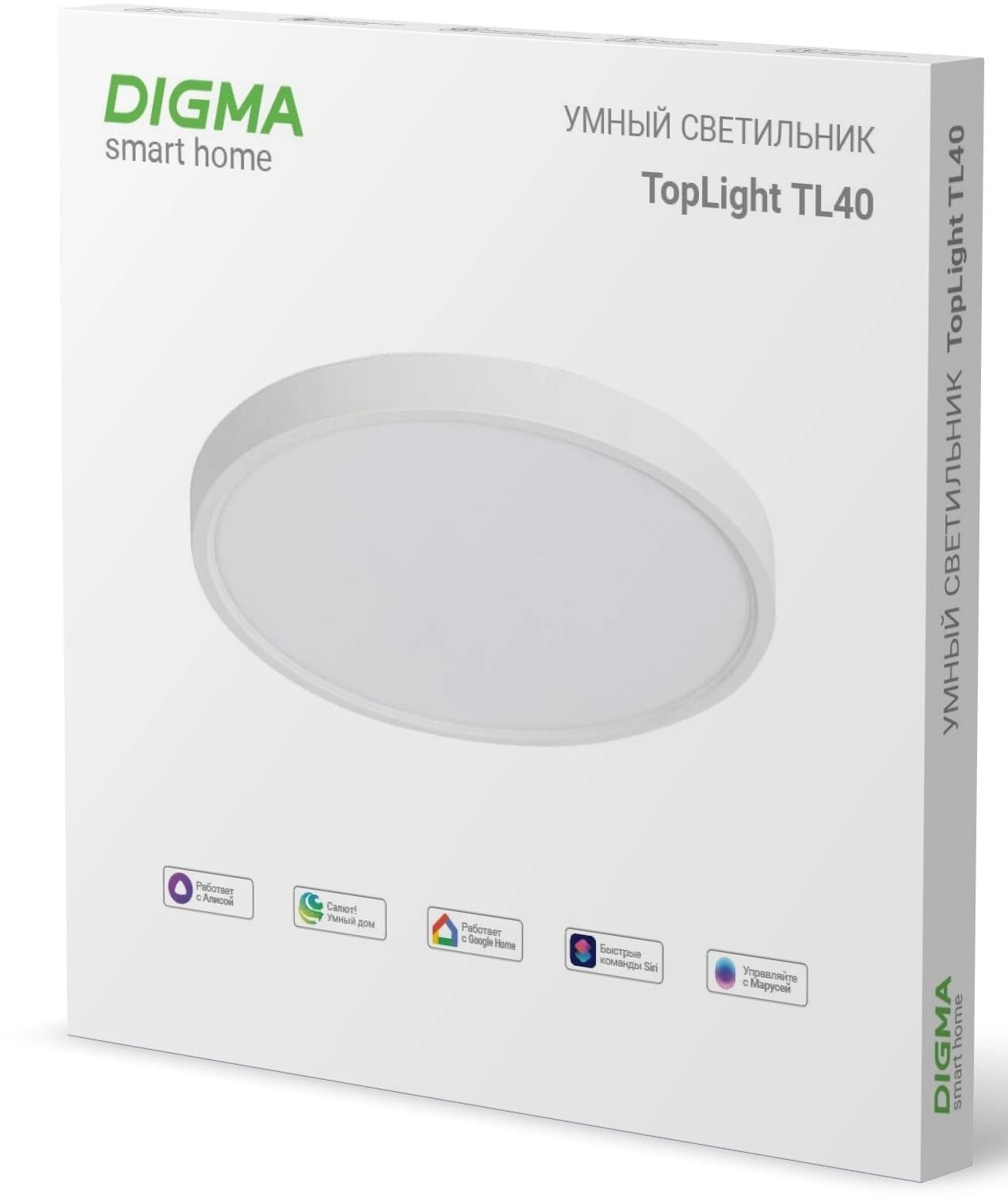 Умный светильник Digma TopLight TL40 потолоч. белый (TL40) - фото 4