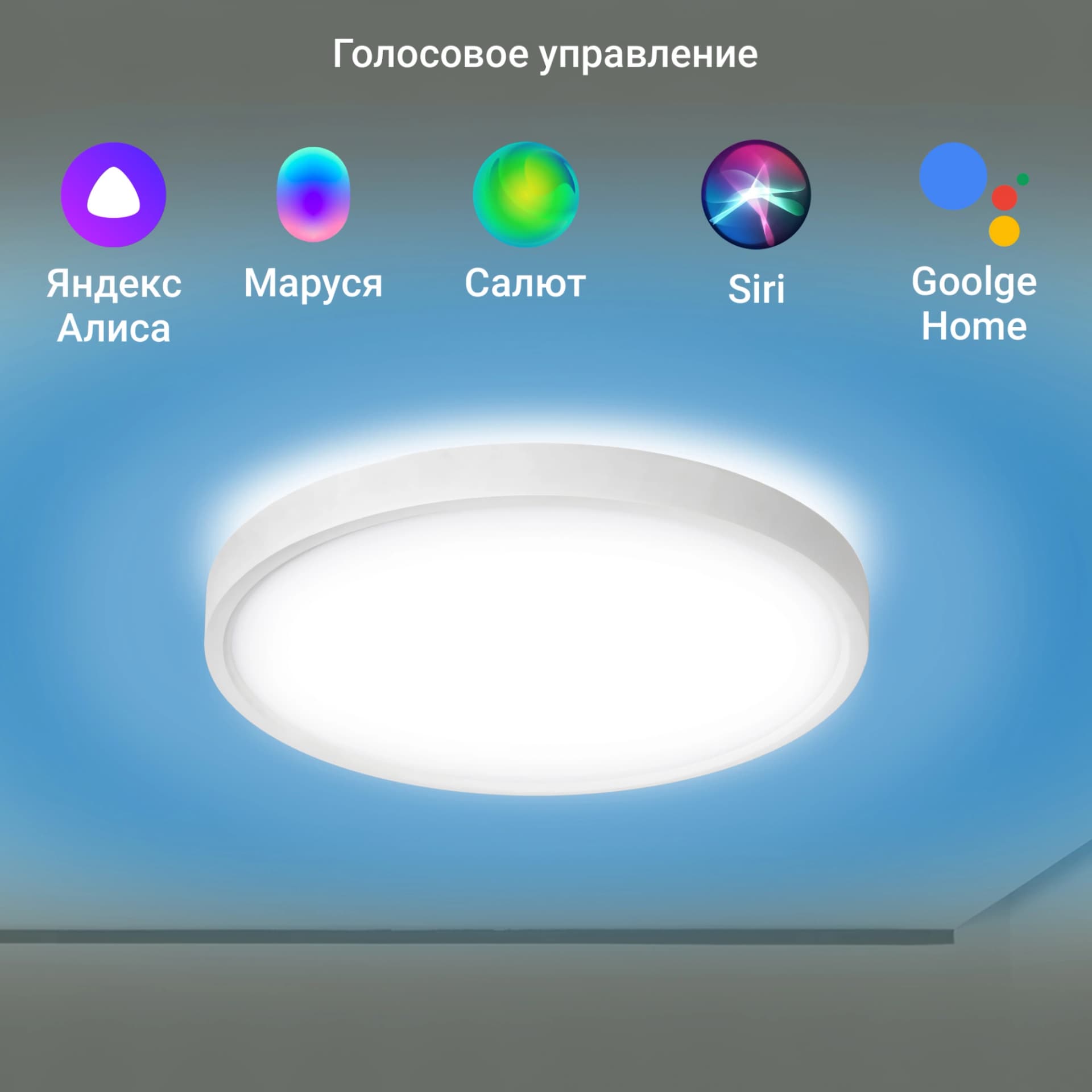 Умный светильник Digma TopLight TL40 потолоч. белый (TL40) - фото 4