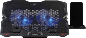 Подставка для ноутбука Digma D-NCP150-2 15.6"360x260x27мм 38дБ 2xUSB 2x 120ммFAN 650г металл/пластик черный - фото 2