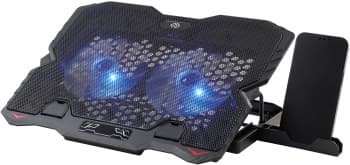 Подставка для ноутбука Digma D-NCP150-2 15.6"360x260x27мм 38дБ 2xUSB 2x 120ммFAN 650г металл/пластик черный - фото 5