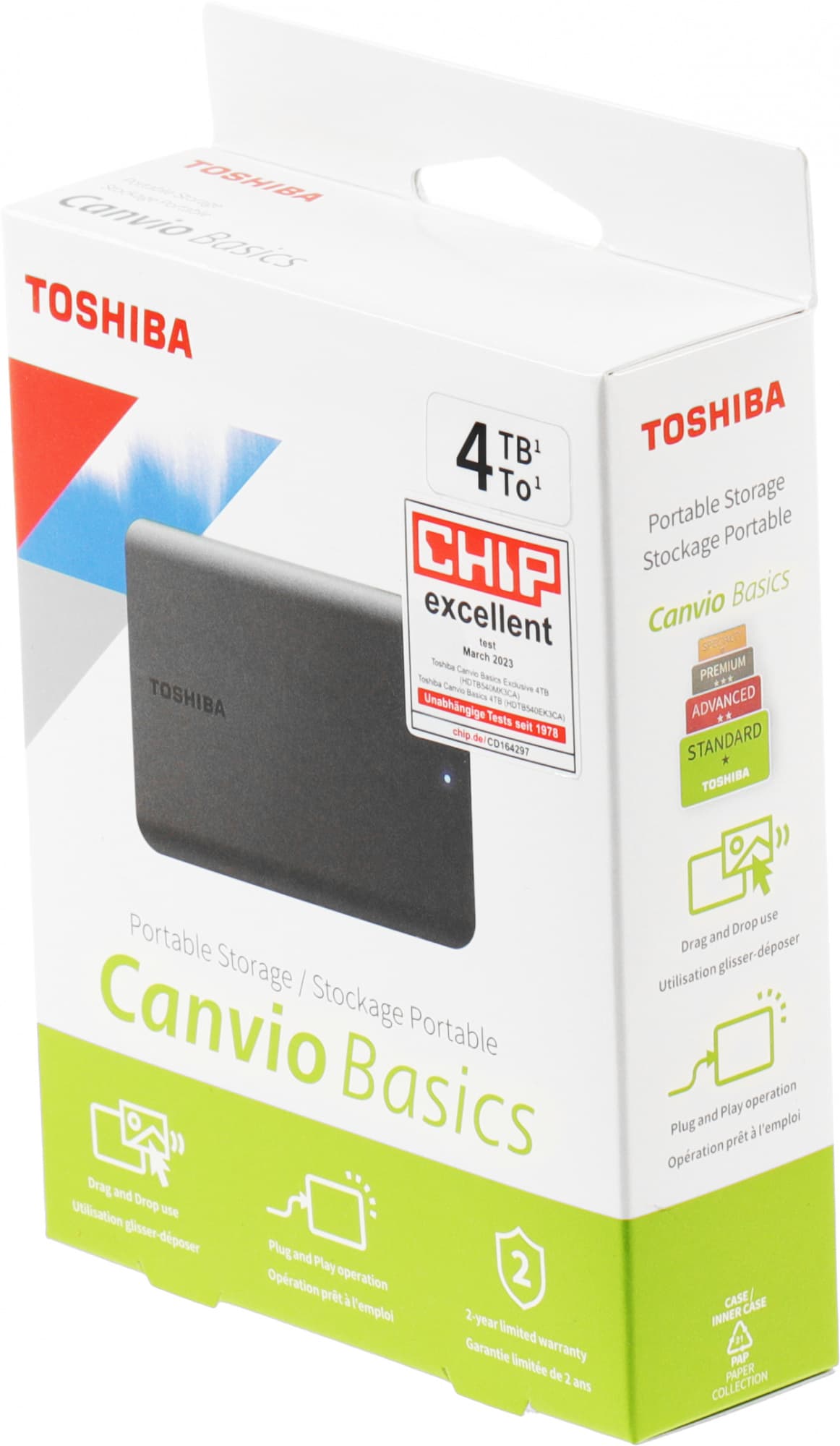 Жесткий диск Toshiba USB3.0 4TB HDTB540EK3CA Canvio Basics 2.5" черный - фото 4