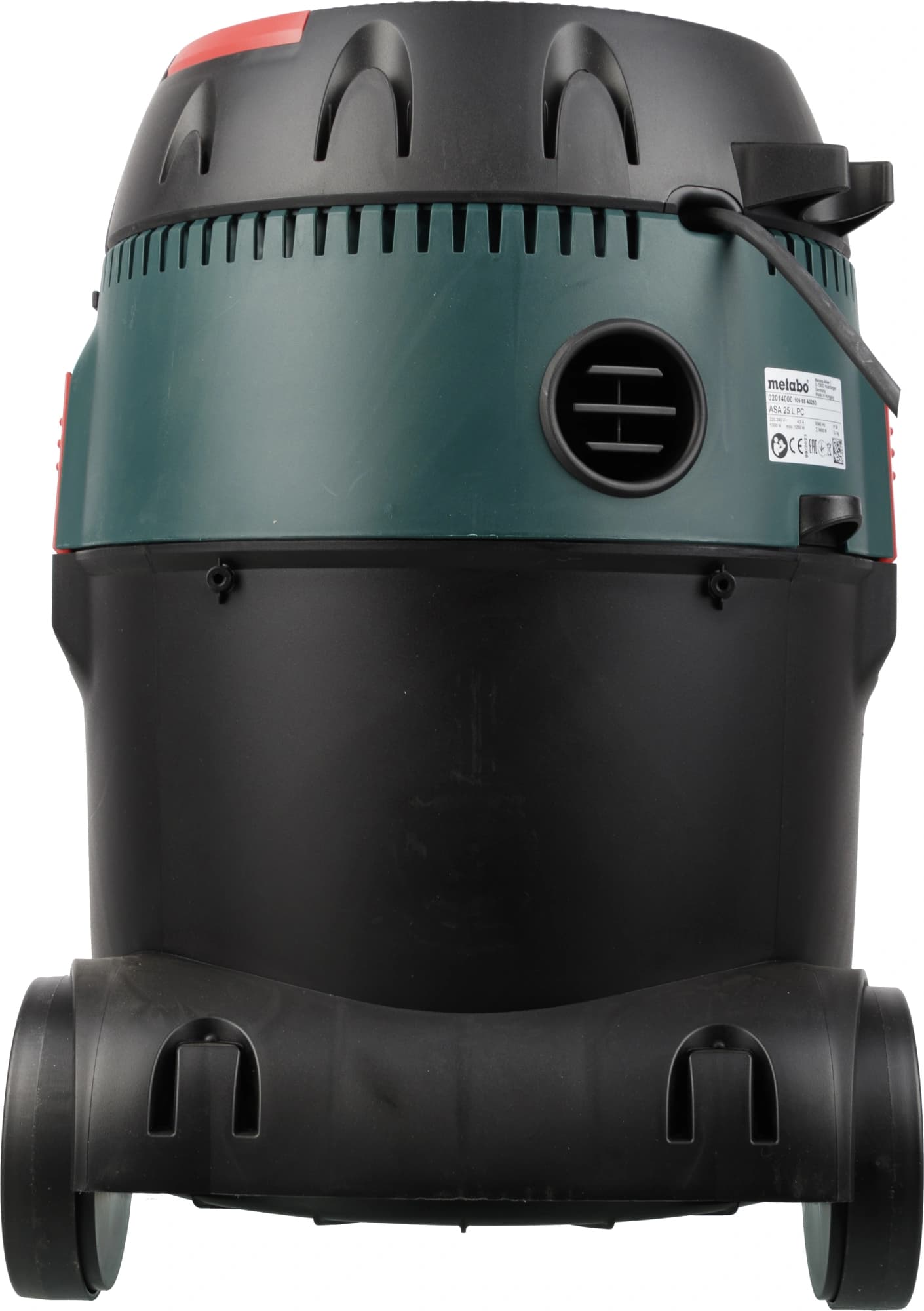 Строительный пылесос Metabo ASA 25 L PC 1250Вт (уборка: сухая/влажная/выдув) зеленый - фото 5