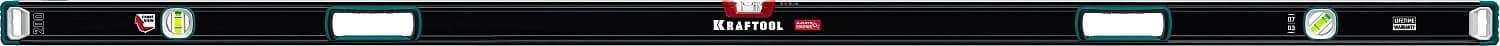 Уровень Kraftool 34986-200 пузырьковый 3глаз. черный/зеленый