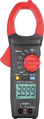Клещи токоизмерительные RGK CM-14 цифр. измер.ток:переменный черный/красный (755115) - фото 2