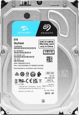 Жесткий диск Seagate SATA-III 6TB ST6000VX009 Surveillance Skyhawk 4KN (5400rpm) 256Mb 3.5" - фото 2