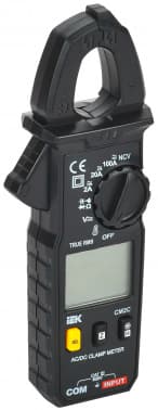 Клещи токоизмерительные IEK ARMA2L 5 CM2C цифр. измер.ток:переменный/постоянный черный (A2L5-CM13-02) - фото 5