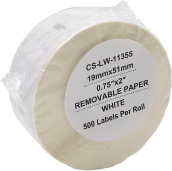 Этикетки Cactus CS-LW-11355 сег.:51x19мм черный белый 500шт/рул Dymo Label Writer 450/4XL - фото 5