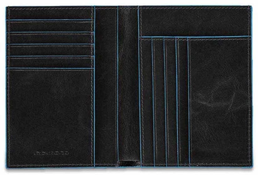 Кошелек мужской Piquadro Blue Square PU1393B2R/N черный натур.кожа