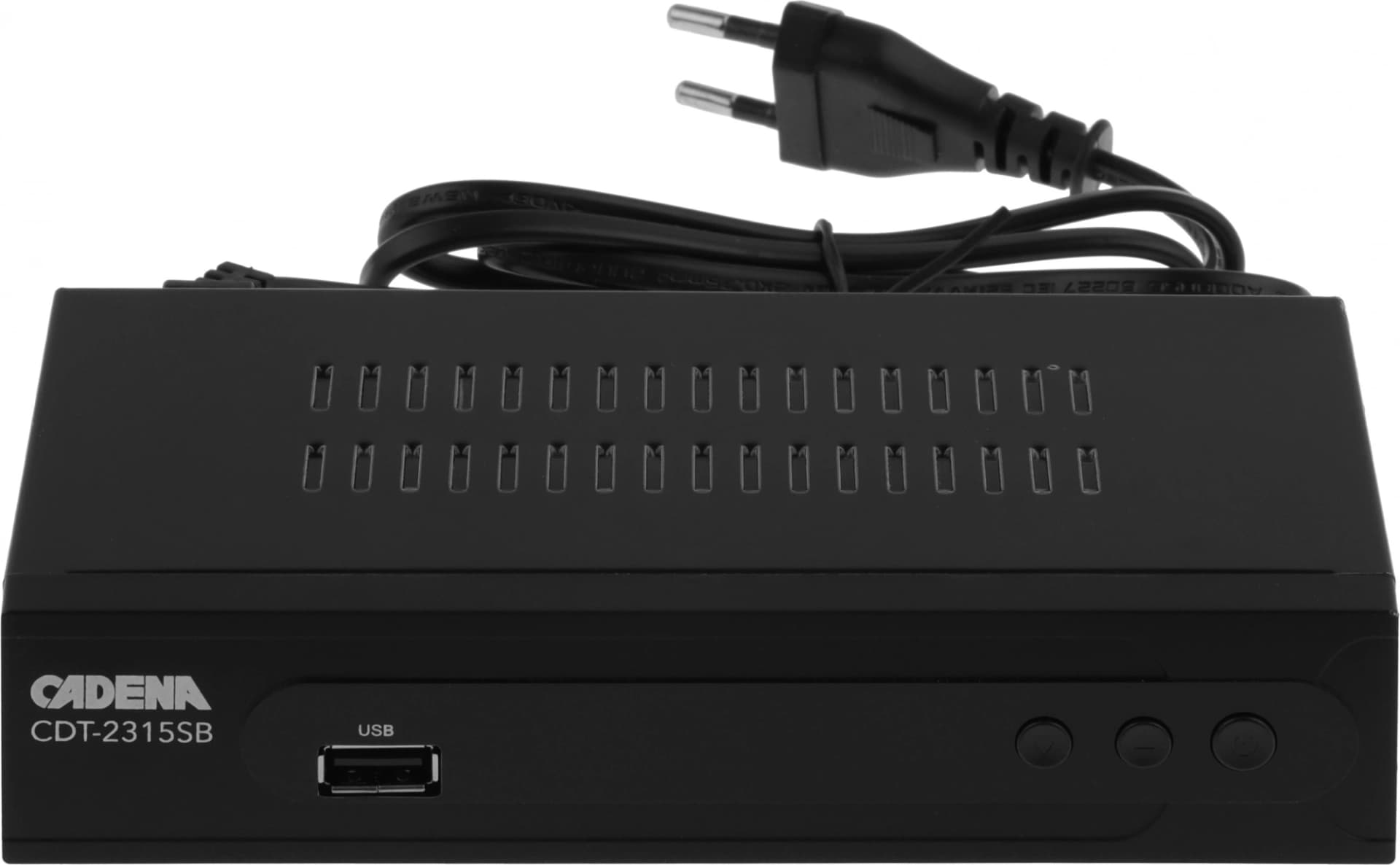 Ресивер DVB-T2 Cadena CDT-2315SB черный - фото 4