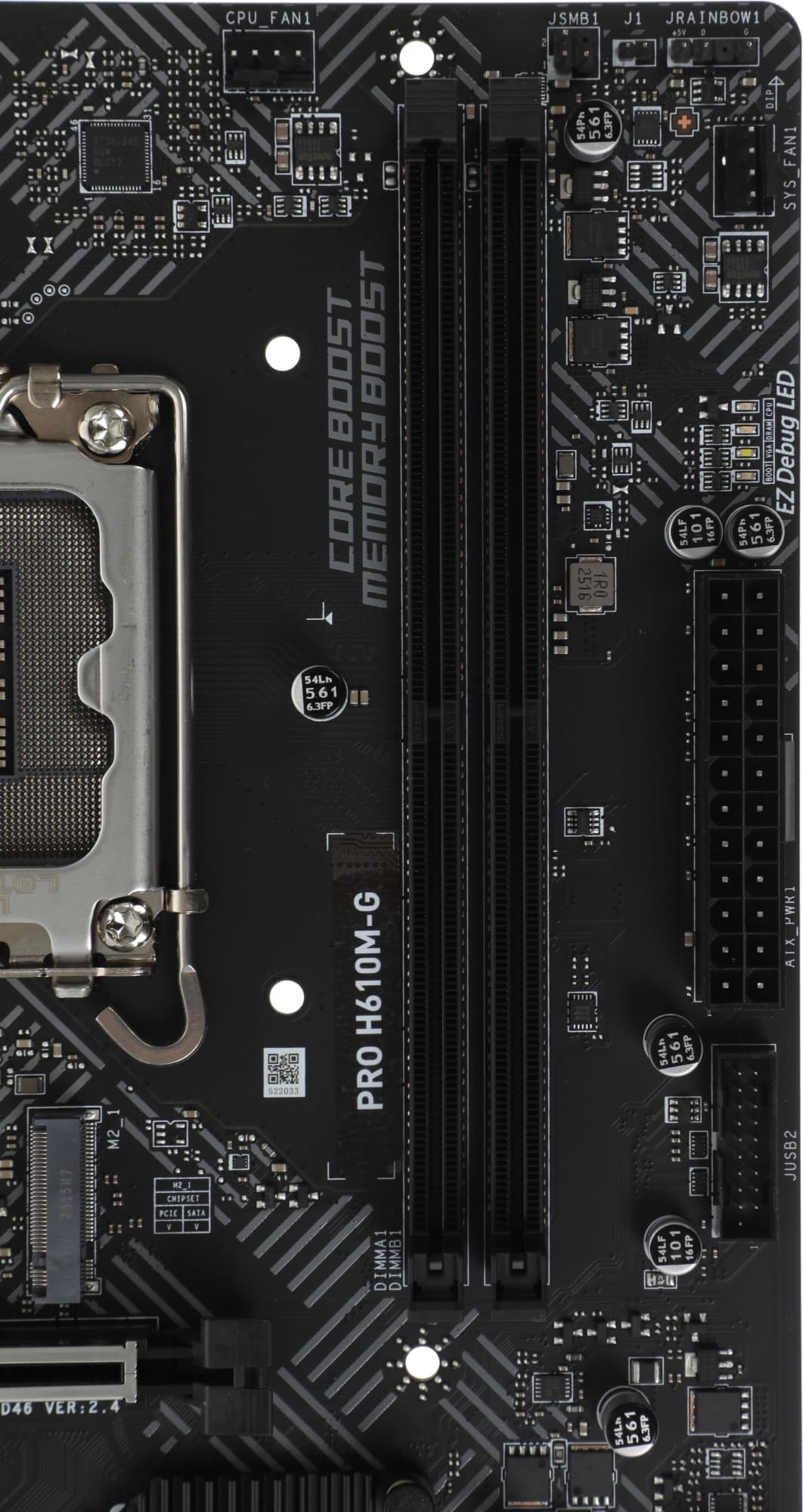 Материнская плата MSI PRO H610M-G Soc-1700 Intel H610 2xDDR5 mATX AC`97 8ch(7.1) GbLAN+VGA+HDMI+DP - фото 3