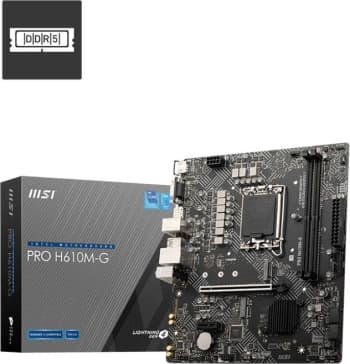 Материнская плата MSI PRO H610M-G Soc-1700 Intel H610 2xDDR5 mATX AC`97 8ch(7.1) GbLAN+VGA+HDMI+DP - фото 2
