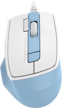 Мышь A4Tech Fstyler FM45S Air голубой/белый оптическая 2400dpi silent USB 7but (FM45S AIR USB (LCY BLUE)) - фото 2