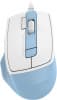 Мышь A4Tech Fstyler FM45S Air голубой/белый оптическая 2400dpi silent USB 7but (FM45S AIR USB (LCY BLUE)) - фото 3