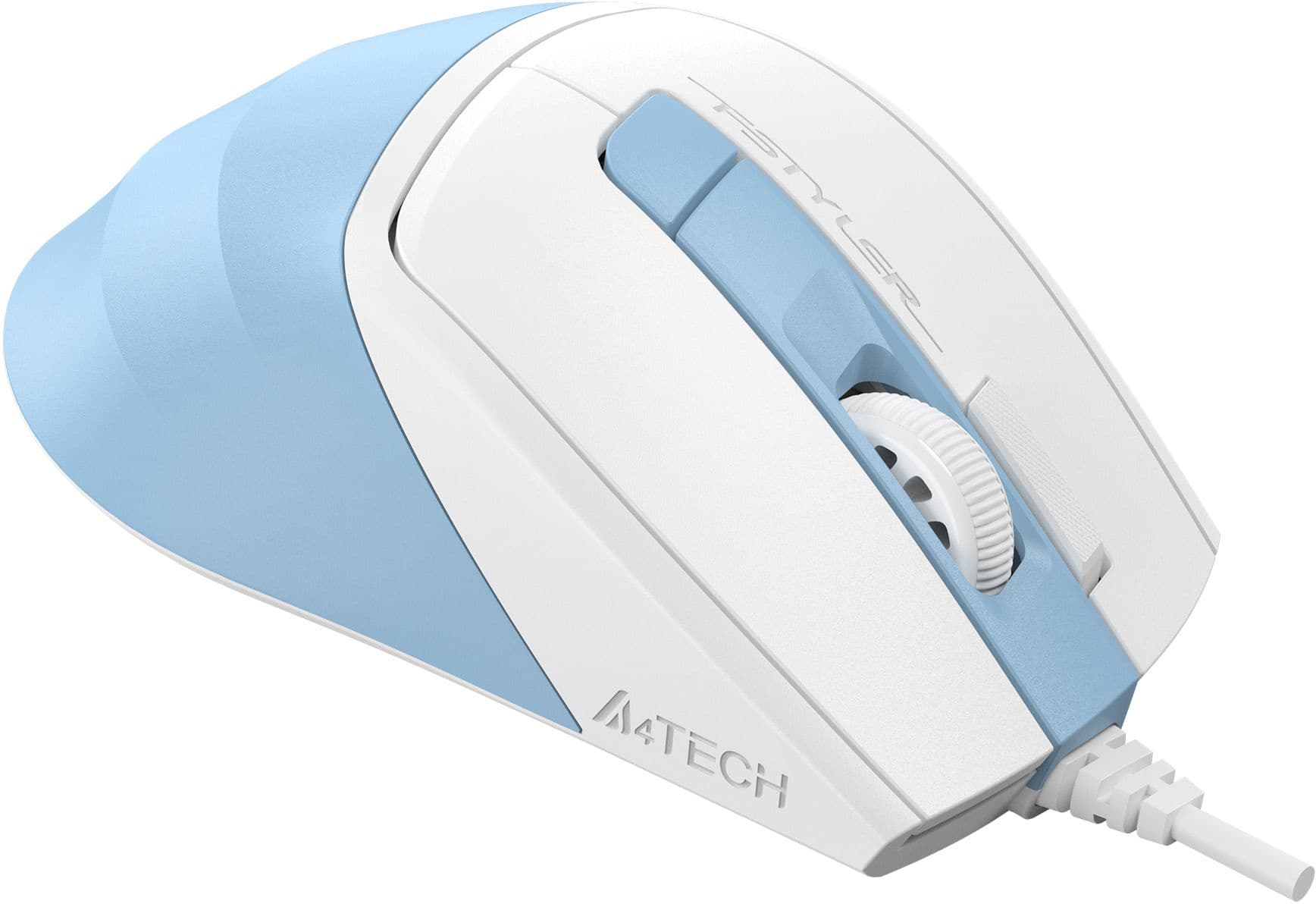 Мышь A4Tech Fstyler FM45S Air голубой/белый оптическая 2400dpi silent USB 7but (FM45S AIR USB (LCY BLUE)) - фото 3