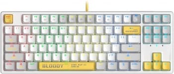Клавиатура A4Tech S87 Energy механическая белый USB for gamer LED (S87 USB ENERGY WHITE) кабель 1.8м - фото 2
