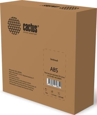 Пластик для принтера 3D Cactus CS-3D-ABS-1KG-GREEN ABS d1.75мм 1кг L386м 1цв. - фото 2