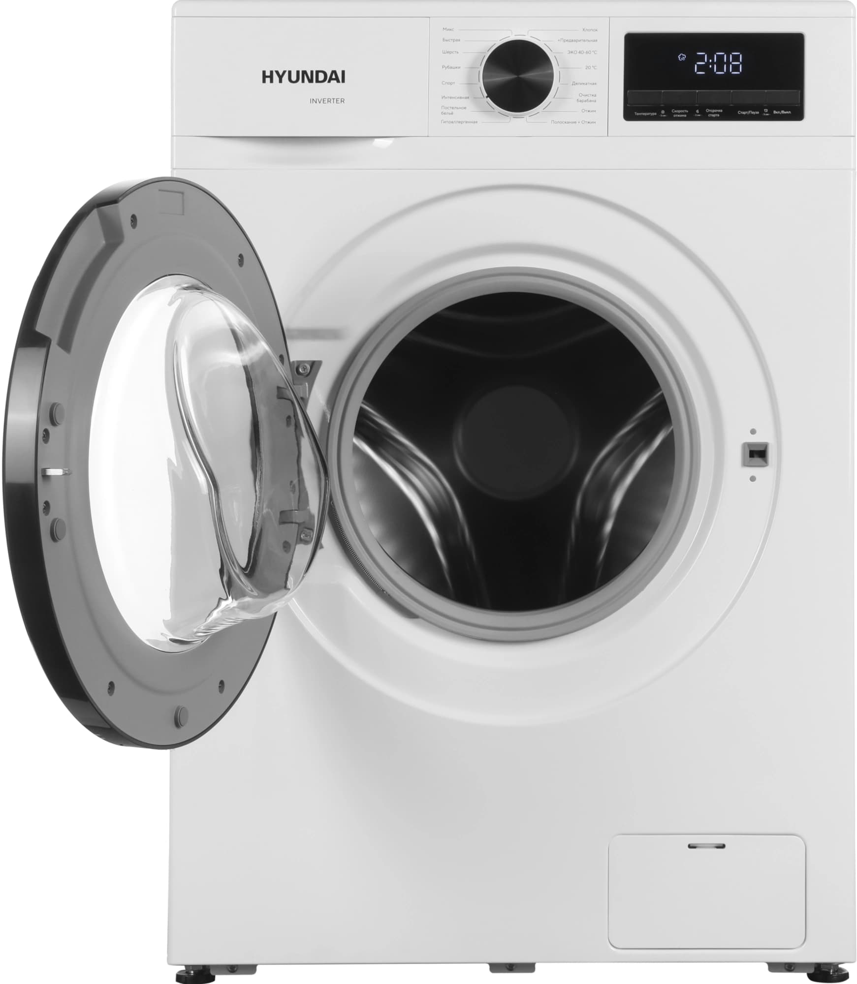 Стиральная машина Hyundai WME6010 класс: A+++ загр.фронтальная макс.:6кг белый инвертор - фото 4