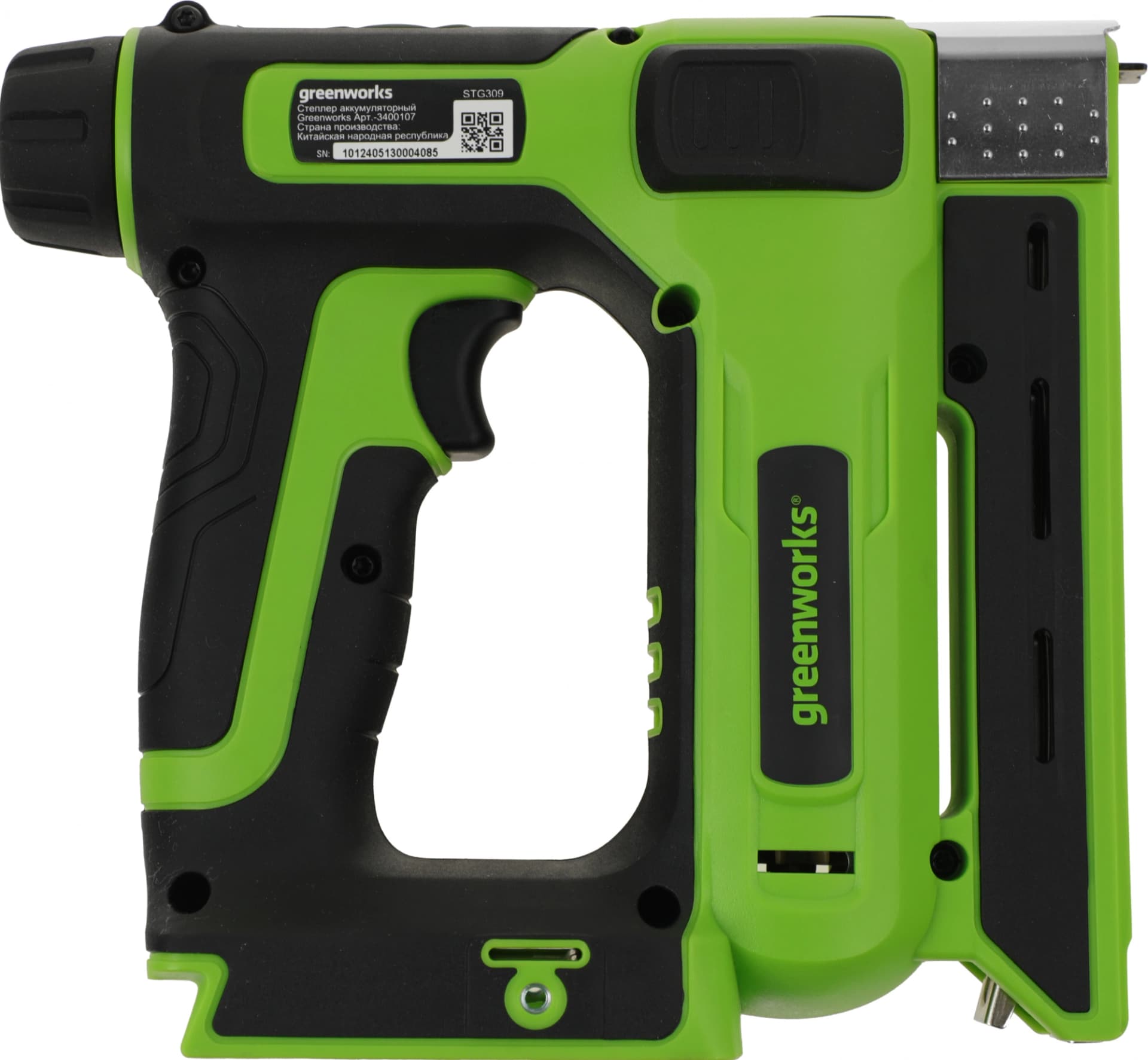 Степлер ручной Greenworks G24CS10 скобы 4/55/90/18GA - фото 3