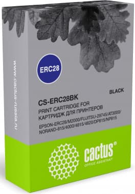 Картридж матричный Cactus CS-ERC28BK ERC28 12.7x3.1 черный для Epson ERC28/M2000/FUJITSU-29745/AT3000/NORAND-815/4000/4815/4820/DP815/NP815 - фото 2