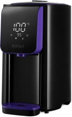 Термопот Kitfort КТ-2517 4.8л. 1450Вт черный/фиолетовый - фото 2
