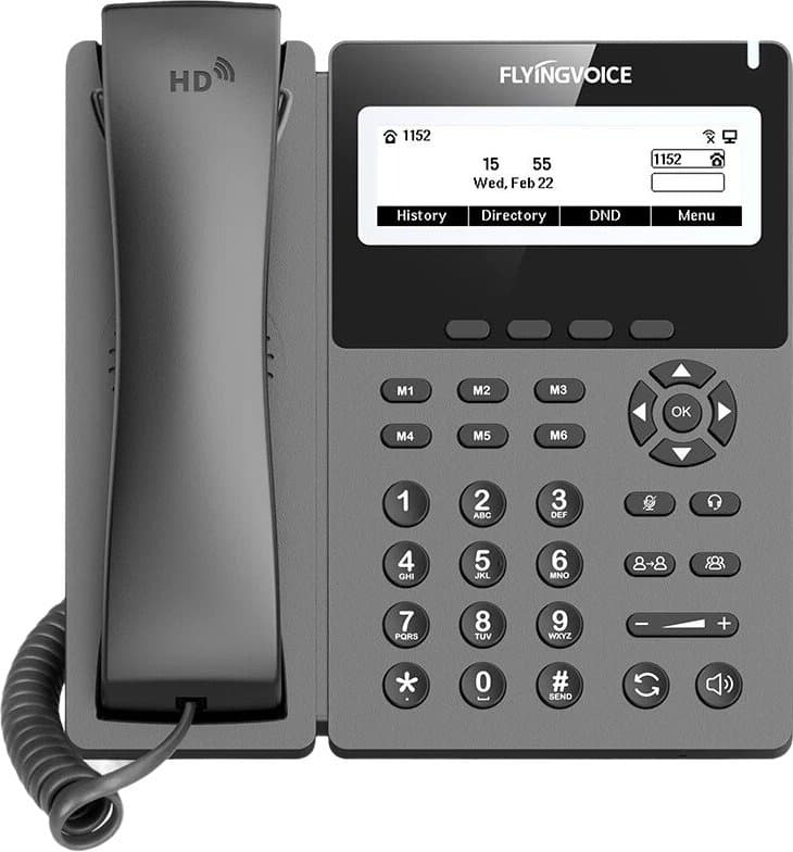 Телефон IP Flyingvoice P22G серый - фото 3
