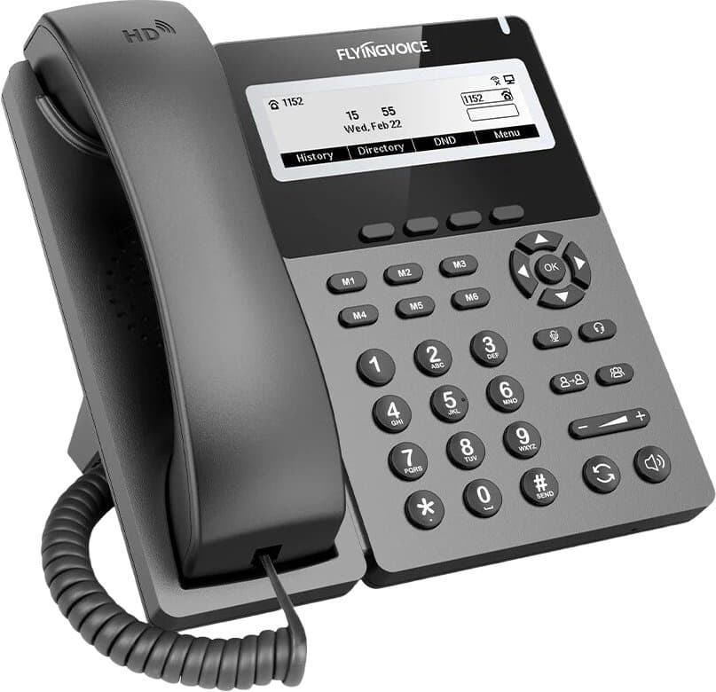 Телефон IP Flyingvoice P22G серый - фото 4