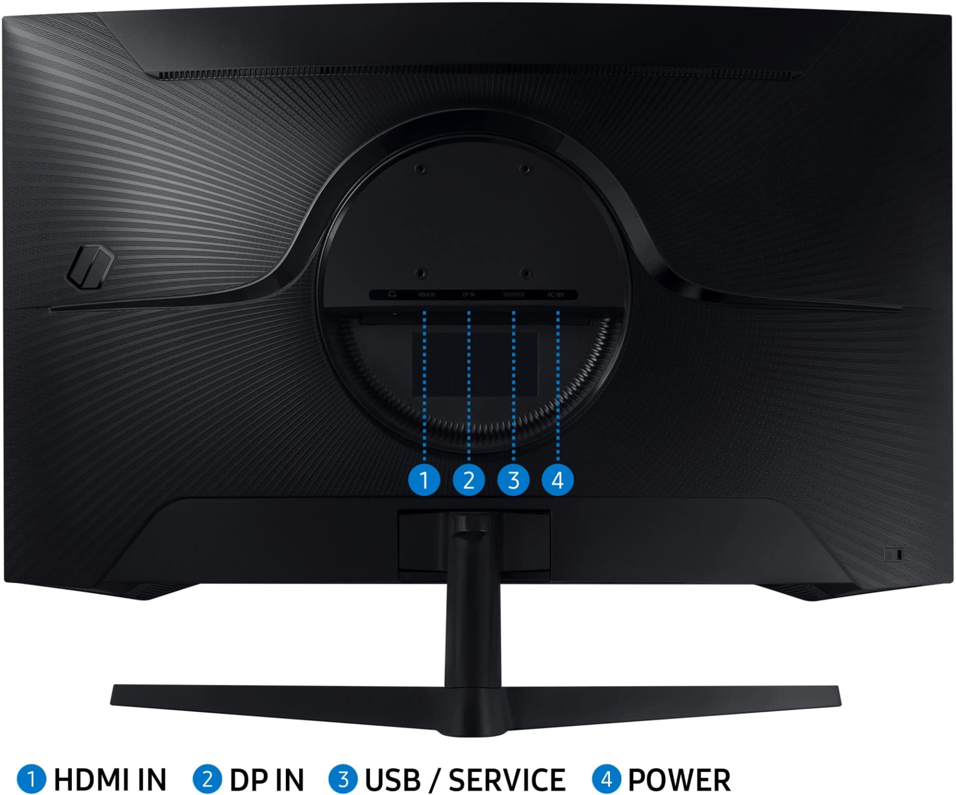 Монитор Samsung 27" Odyssey G5 S27CG550EI черный VA LED 1ms 16:9 HDMI матовая 300cd 178гр/178гр 2560x1440 165Hz FreeSync DP 2K USB 4.1кг