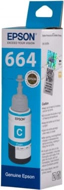 Чернила Epson 664 C13T664298 (аналог C13T66424A) голубой 70мл для Epson L100 - фото 2