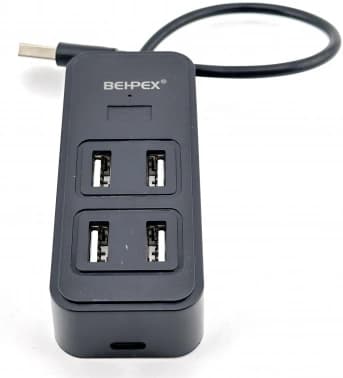Разветвитель USB 2.0 BPH-1901T 4порт. черный - фото 5