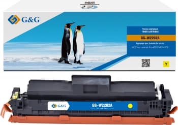 Картридж лазерный G&G GG-W2202A W2202A желтый (1800стр.) для HP CLJ Pro 4202/MFP 4302 с чипом - фото 2