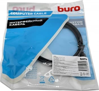 Кабель Buro ver1.4 USB Type-C (m) DisplayPort (m) 1.5м (BU-TYPEC-DP-1.5M) черный - фото 2