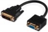Переходник Buro DVI-D (m) VGA (f) 0.23м (BU-DVI-VGA) черный - фото 3