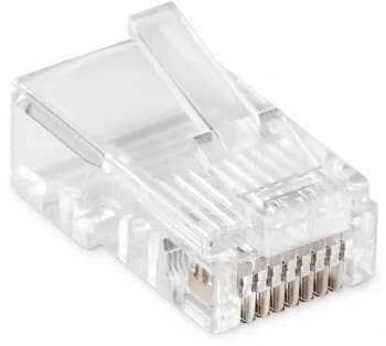 Коннектор Buro (BU-CONRJ45-50PCS) RJ45 прозрачный (упак.:50шт) - фото 5