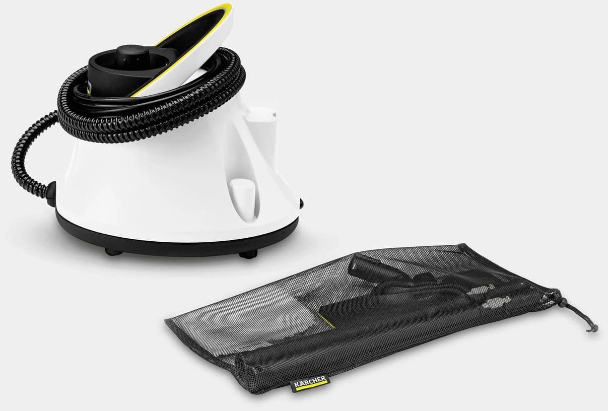 Пароочиститель напольный Karcher EasyFix SC 2 Deluxe 1500Вт белый/желтый - фото 4