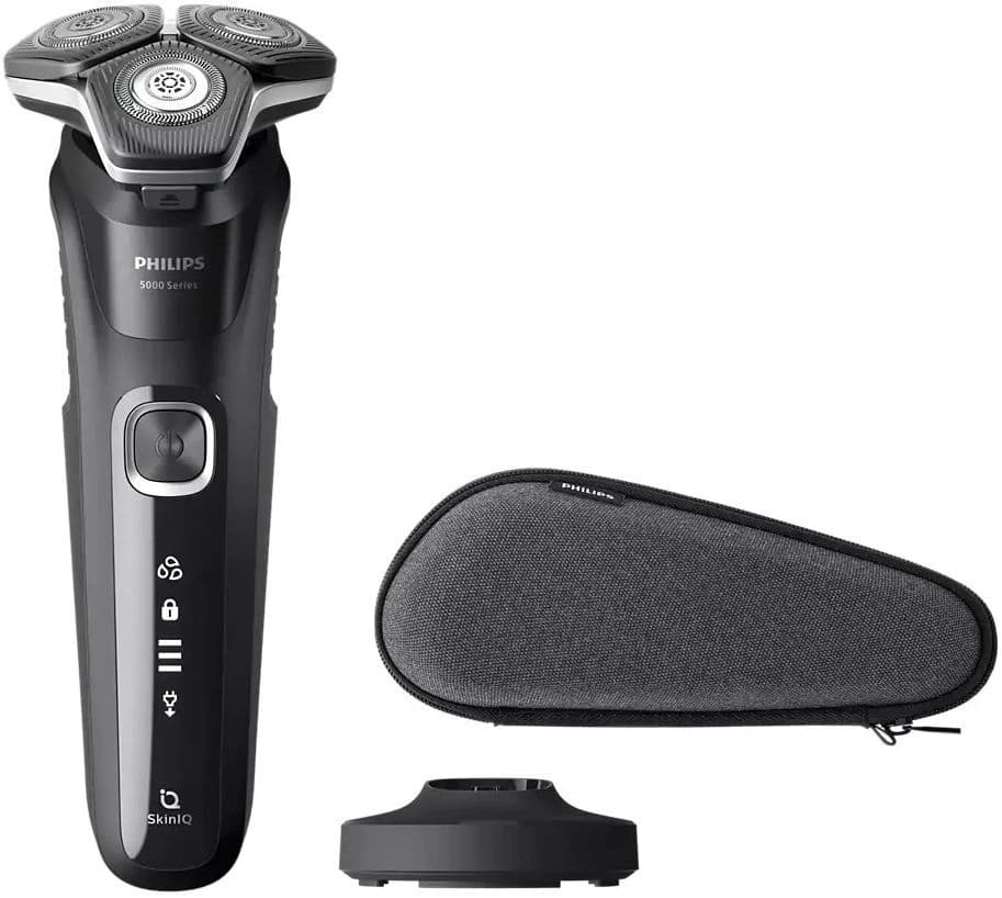 Бритва роторная Philips S5898/35 реж.эл.:3 питан.:аккум. черный/серый