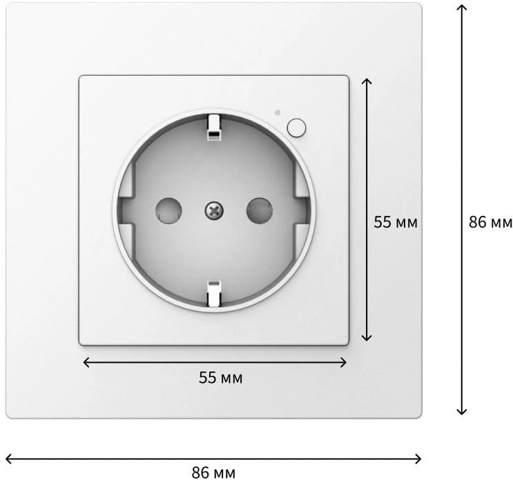 Умная розетка Aqara Wall Outlet H2 EU белый (WP-P01D) - фото 3